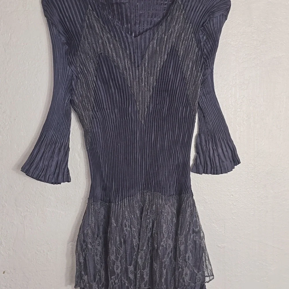 NWT Pretty Angel Blue Ribbed Fit and Flare Dress - Picture 8 of 8